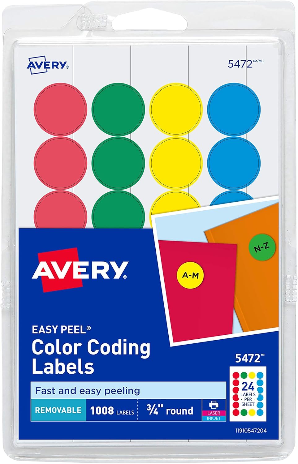 Avery 5472 Standard Dots